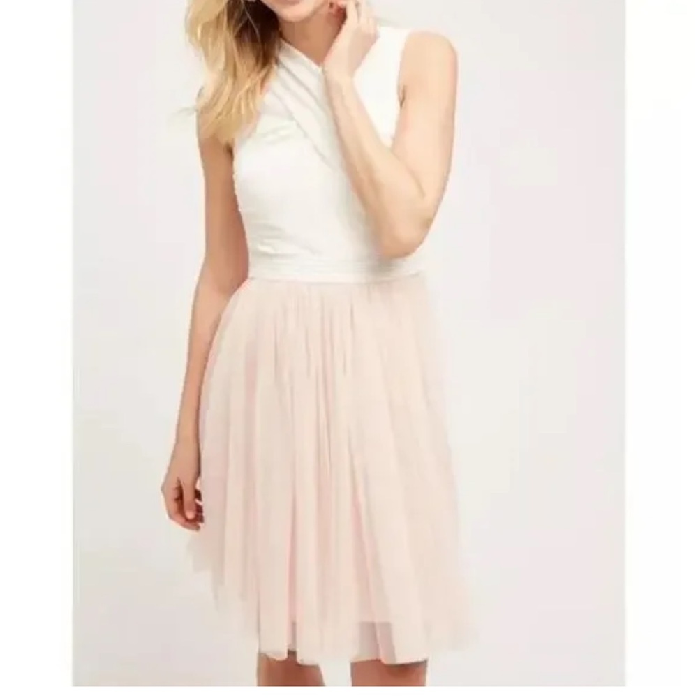 HD in Paris White and Pink Midi Dress